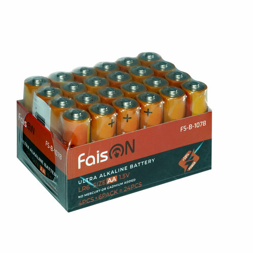 Батарейка FaisON Ultra Alkaline, LR6-24Box, 1.5B, AA, FS-B-1078 (24 шт.)