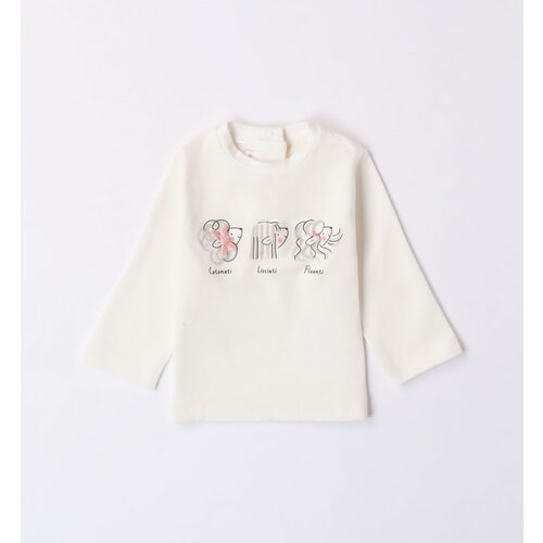 фото Лонгслив minibanda, размер 6, бежевый