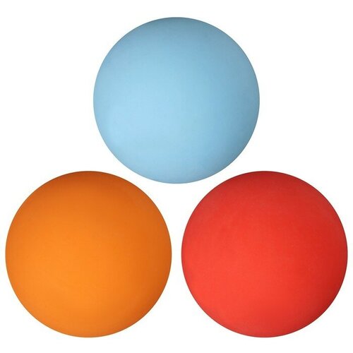 Набор мячей для большого тенниса ONLYTOP, 3 шт, цвета микс мяч для большого тенниса набор 3 шт цвета