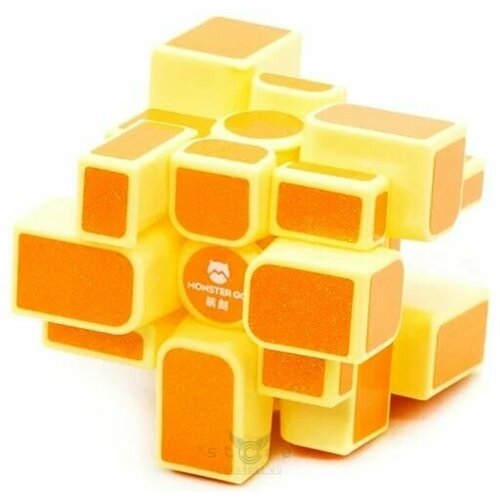 головоломка gan пирамидка monster go pyraminx без коробки Кубик Рубика зеркальный Gan Monster Go Mirror Cube 3x3 / Оранжевый
