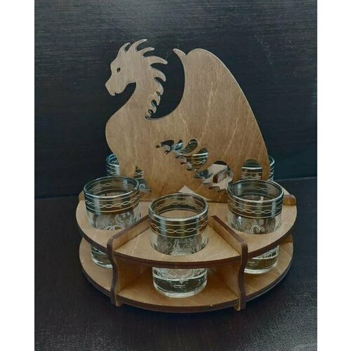 Минибар на 6 стопок 