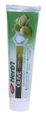 Зубная паста Dabur Herbl для защиты зубной эмали с оливой + зубная щетка, 150 г - фото №2