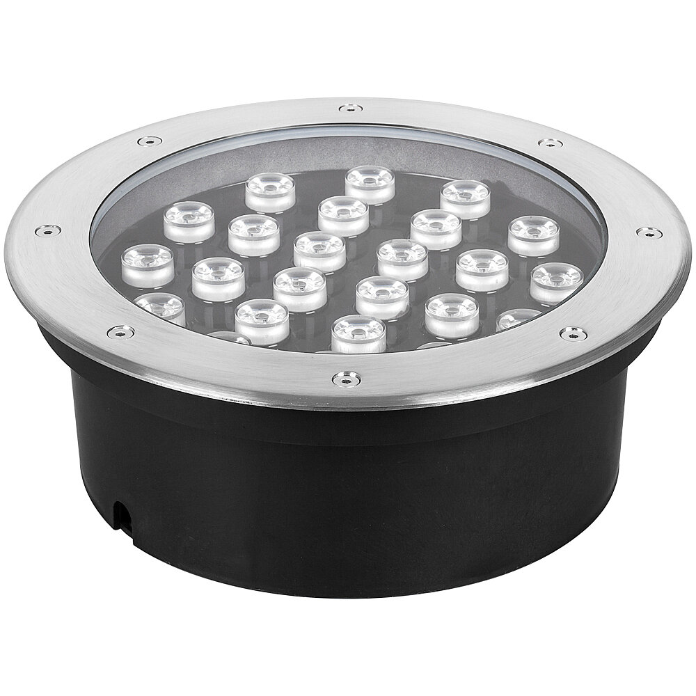 Feron Ландшафтный светильник SP2708 32136 светодиодный, 24 Вт, цвет арматуры: хром, цвет плафона серебристый - фотография № 5