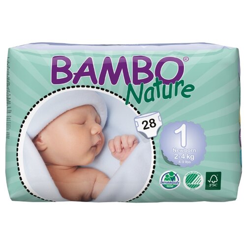 BAMBO подгузники Nature New born (2-4 кг) 28 шт.