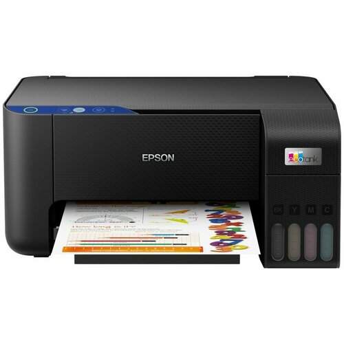 МФУ струйный Epson EcoTank L3211 (A4, принтер/сканер/копир, 5760x1440dpi, 33чб/15цв. ppm, СНПЧ, USB) (C11CJ68406) струйный принтер epson ecotank l8050