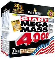 Гейнер Weider Mega Mass 4000 (7 кг) белый шоколад с пралине