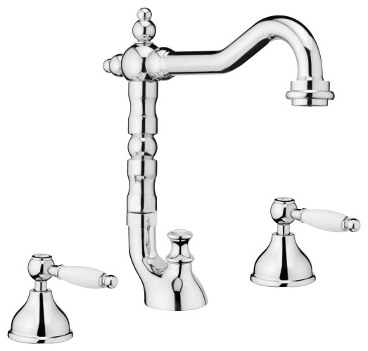 Смеситель для раковины Webert Dorian DO750202 Хром/белый