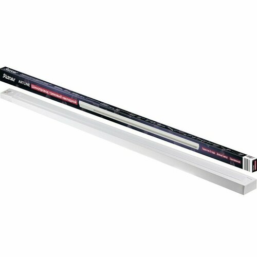 Шинопровод трек-й однофаз ARTLINE 1 м алюммедь с держат с пластиков планкой бел 59783 8 Rit 1089₽