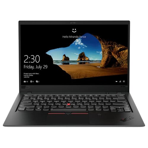 фото Ноутбук Lenovo THINKPAD X1 Carbon Ultrabook (6th Gen) (Intel Core i5 8250U 1600 MHz/14"/1920x1080/8GB/256GB SSD/DVD нет/Intel UHD Graphics 620/Wi-Fi/Bluetooth/LTE/Windows 10 Pro) 20KH006DRT черный