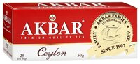 Чай черный Akbar Ceylon Tea в пакетиках, 25 шт.