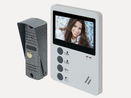 Изображение товара EP-4407 - домофон с диагональю 4.5 - видеодомофон в квартиру, домофон для калитки в частный дом подарочная упаковка