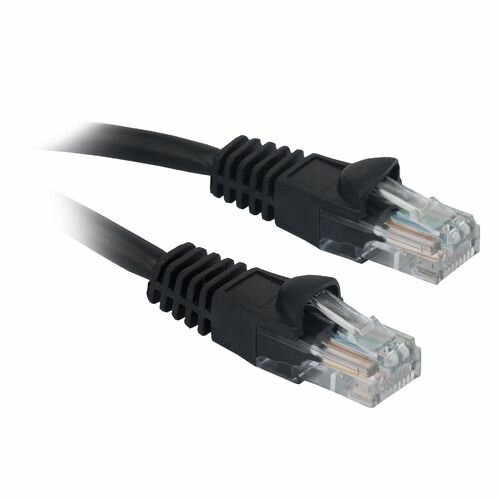 Патч-корд Buro литой (molded), UTP, cat.5E, 3м, 4 пары, 26AWG, алюминий омедненный, 1 шт, черный