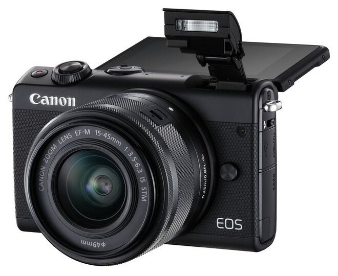 Фотоаппарат Canon EOS M100 Kit черный 15-45mm IS STM LP-E12 фото 2