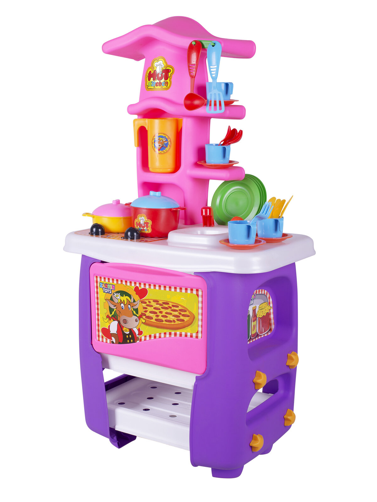 Игрушка Кухня игровая Hut Kitchen с набором, 32 предмета — фото 1