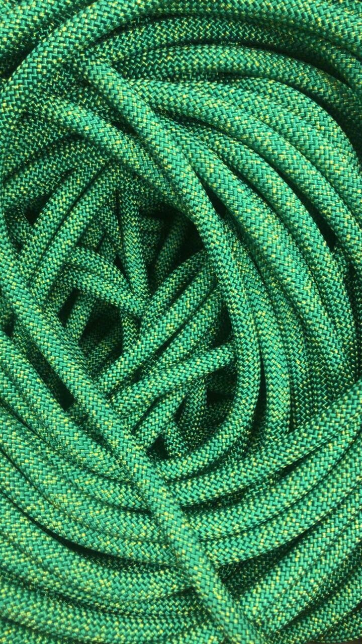 Веревка страховочно спасательная статика Мангуст 10 5мм  нагр  2700 кгс  60 м  зеленый 