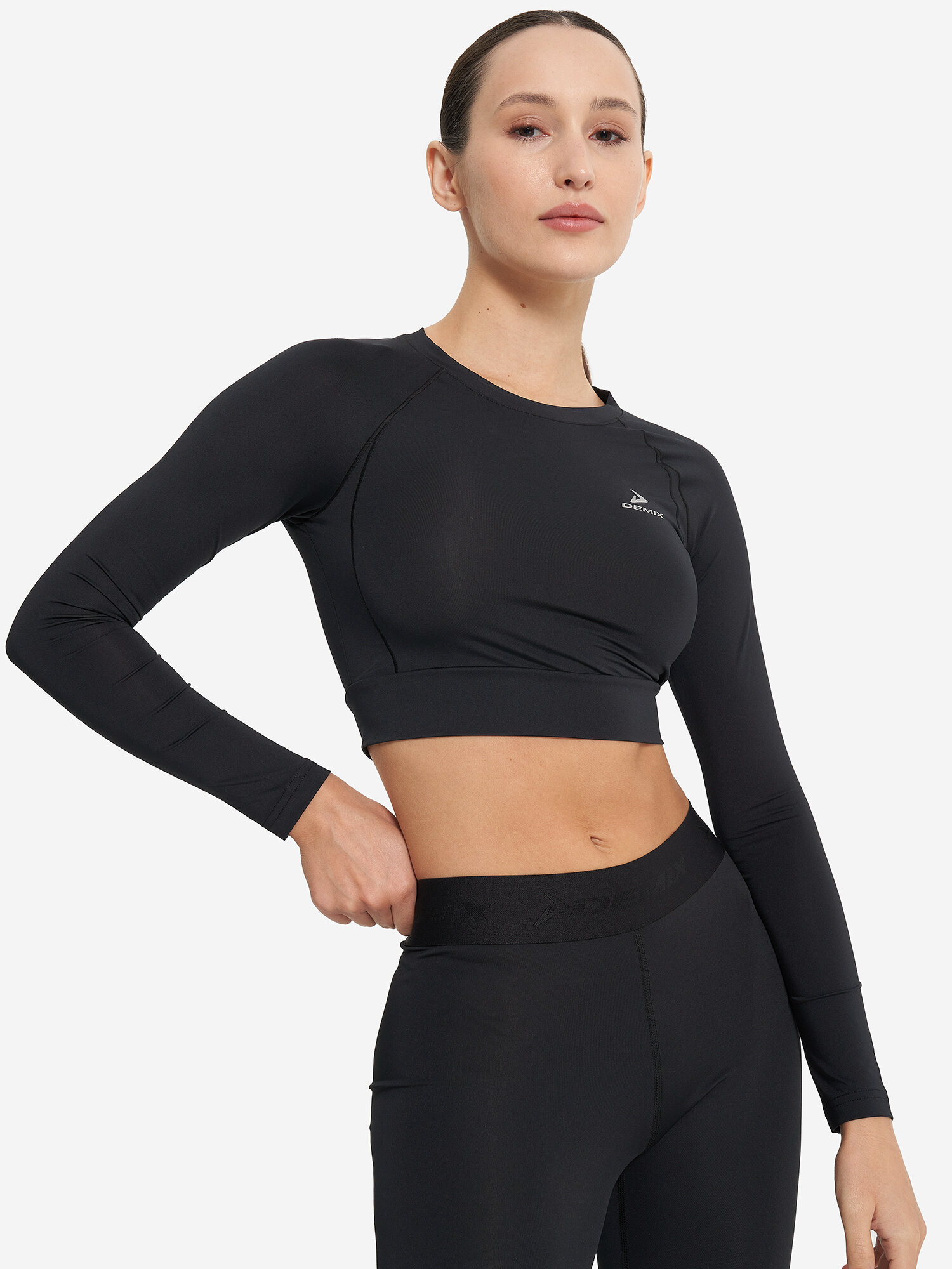 Лонгслив Demix, размер 44, , черный — фото 1