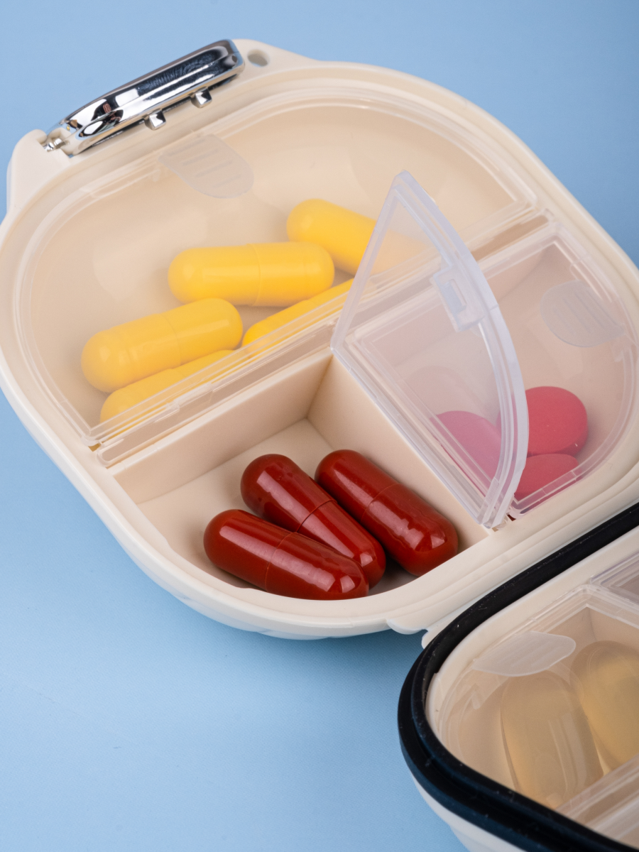 Таблетницы Xiaomi Таблетница органайзер на неделю 7 ячеек контейнер дорожный для таблеток и витаминов