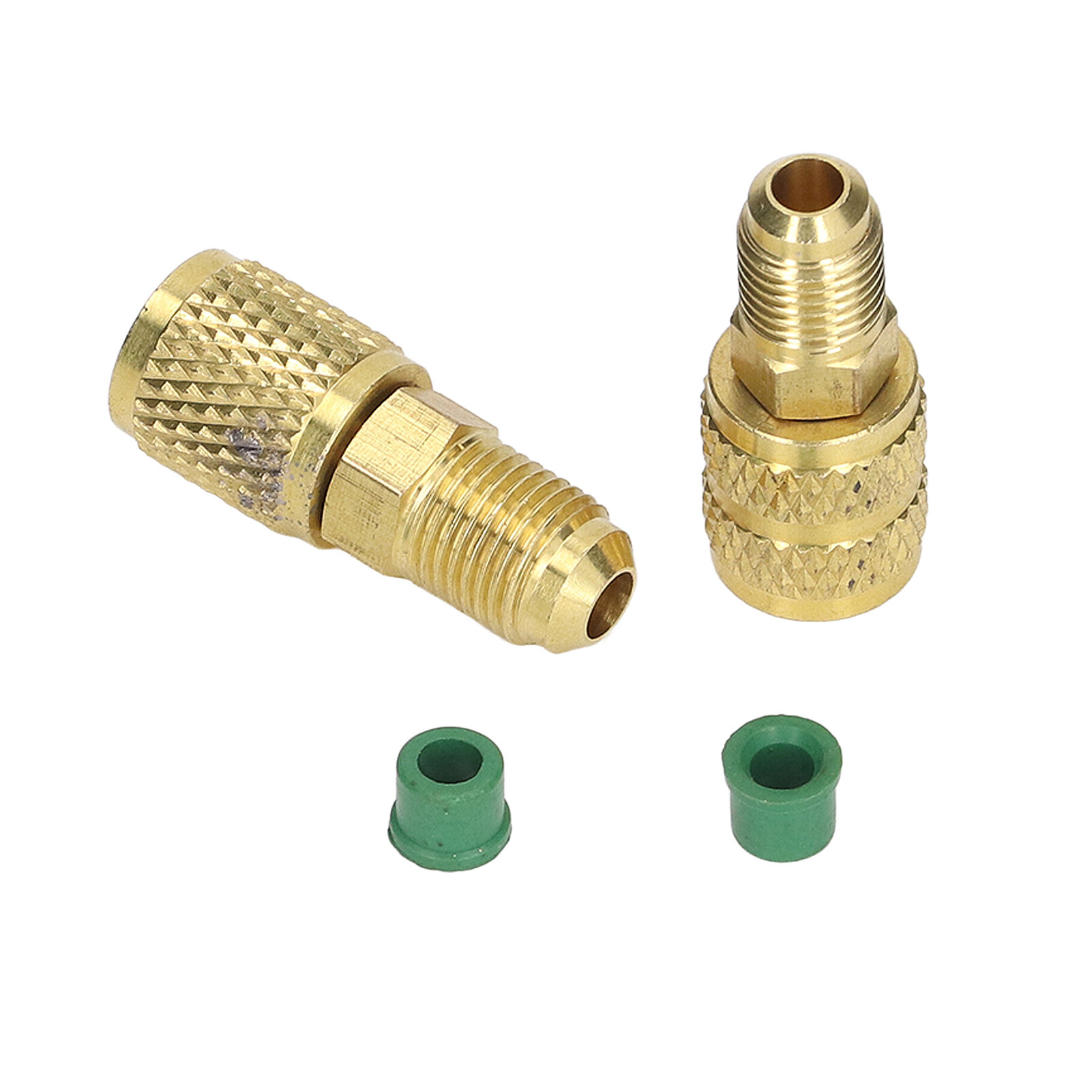 Адаптер для хладагента R22 M1/4SAE X F5/16SAE и R410 M5/16SAE X F1/4SAE с медной поворотной конструкцией