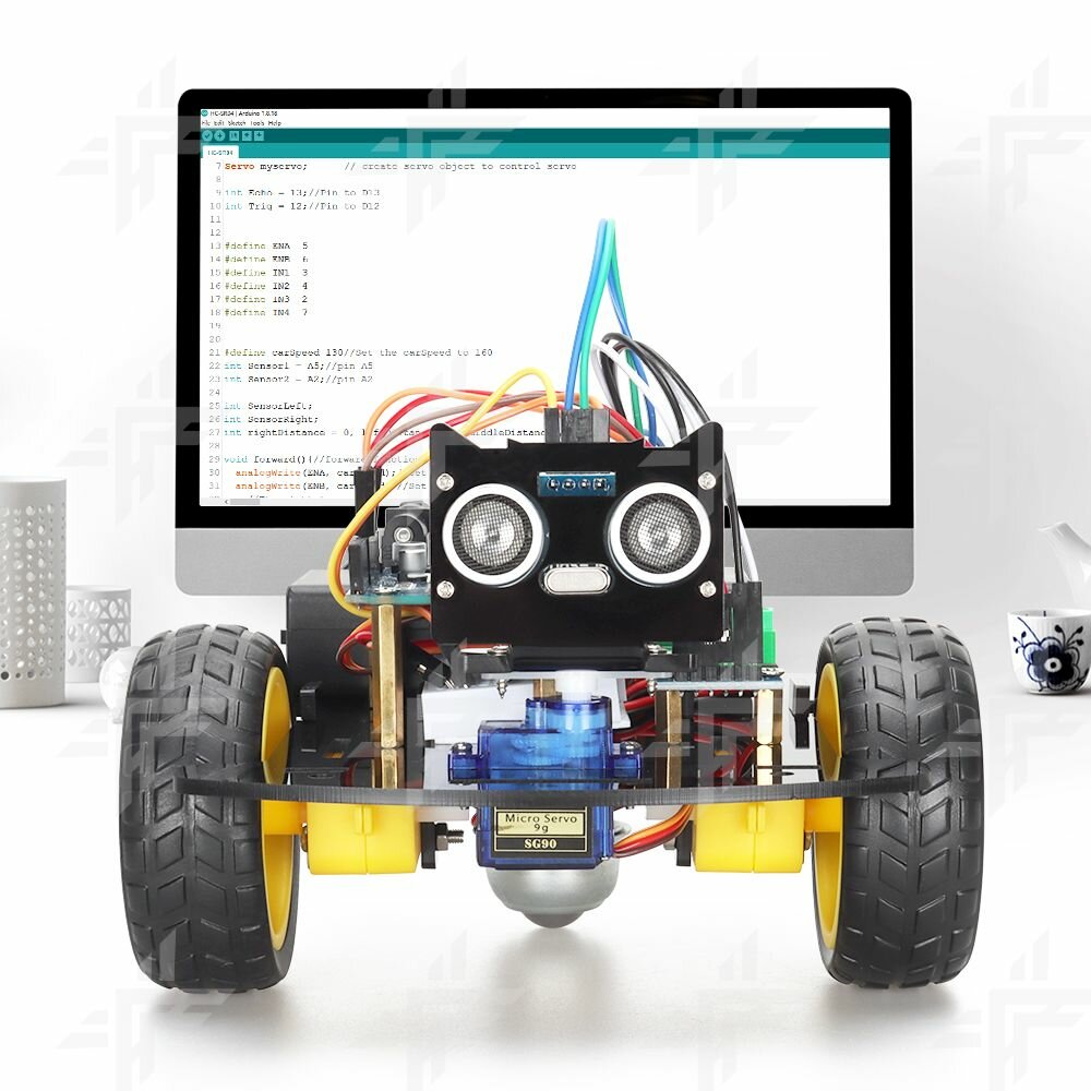 Tscinbuny Arduino ESP8266 Wifi Робот Автомобильный Комплект(С кодами и инструкциями)