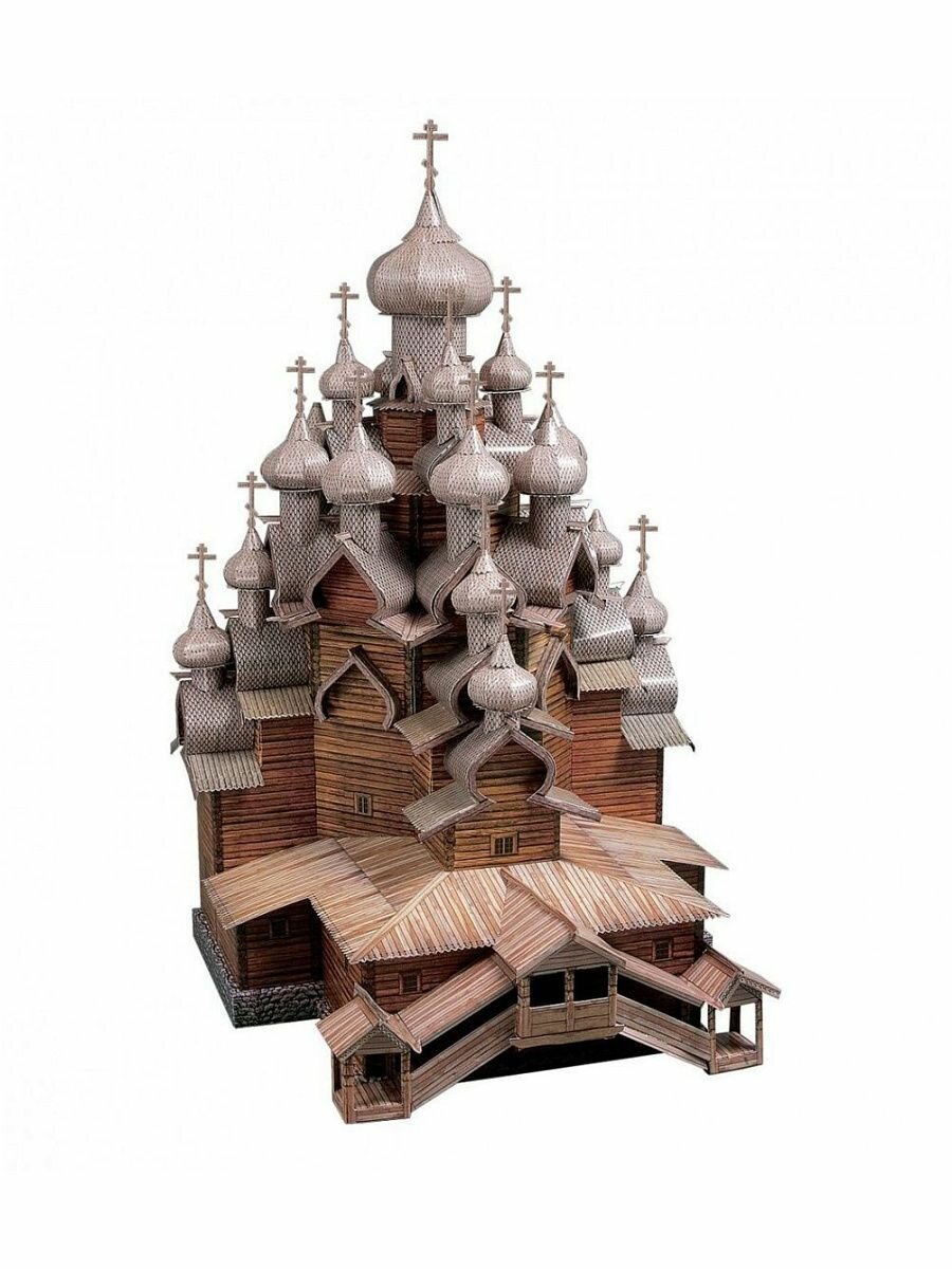 Сборная модель Умная Бумага Церковь Преображения Господня, масштаб 1:100 (Р89144)