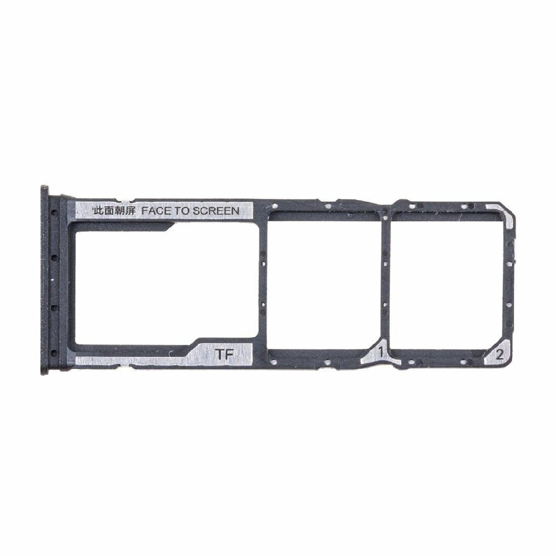 Лоток sim-карты для Xiaomi Redmi 13C (23108RN04Y) и карты памяти <черный>