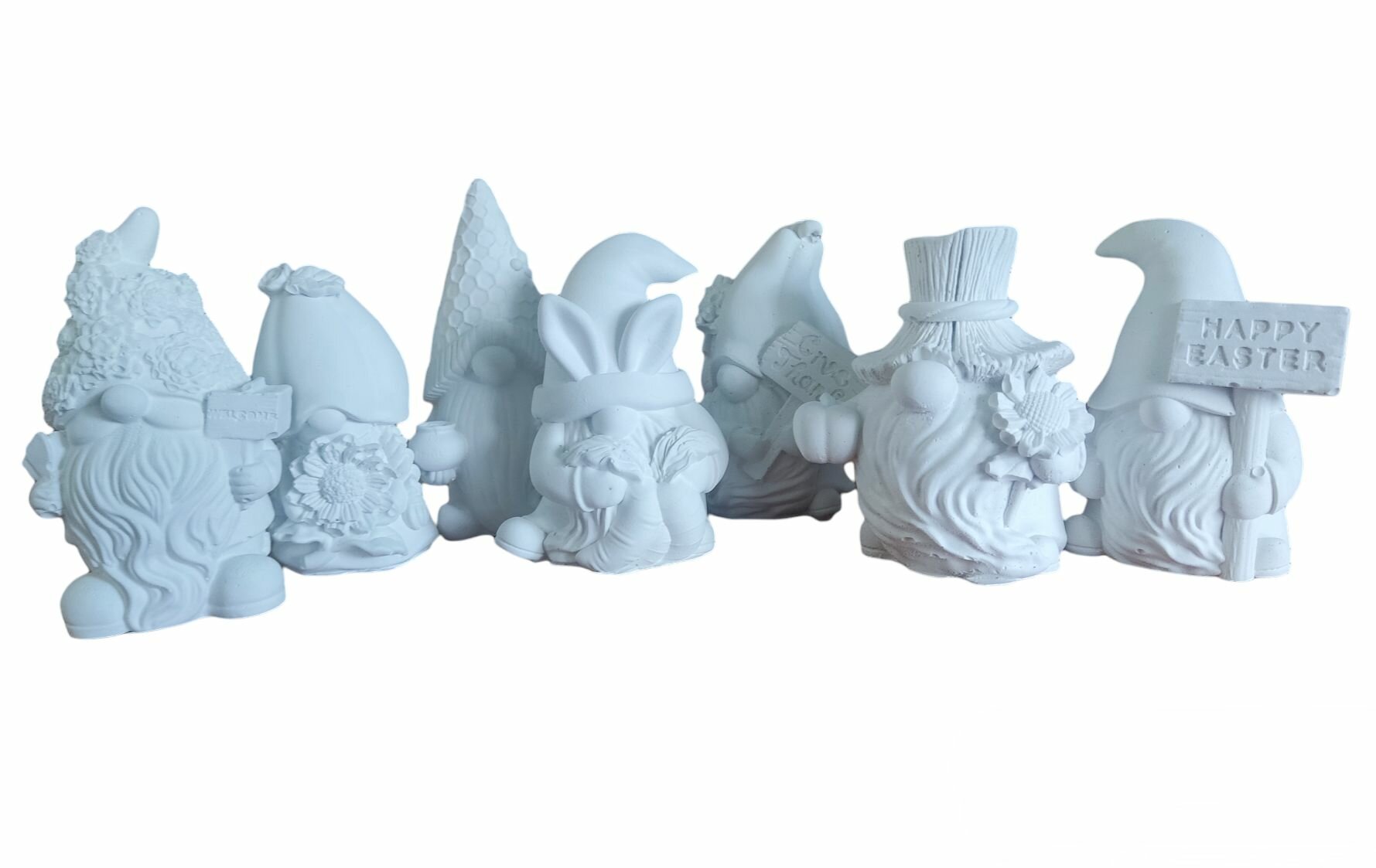 Набор гипсовых фигурок раскрасок для росписи детский . фигурки 3D