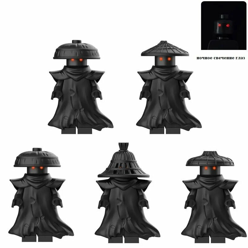 Минифигурки "Запретная Пятерка" Ninjago, совместимы с LEGO, 5 штук, пластик
