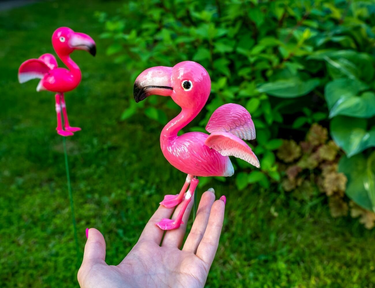Садовый штекер фламинго дуглас, металл, пластик, розовый, 67 см, Koopman International 557000900-4