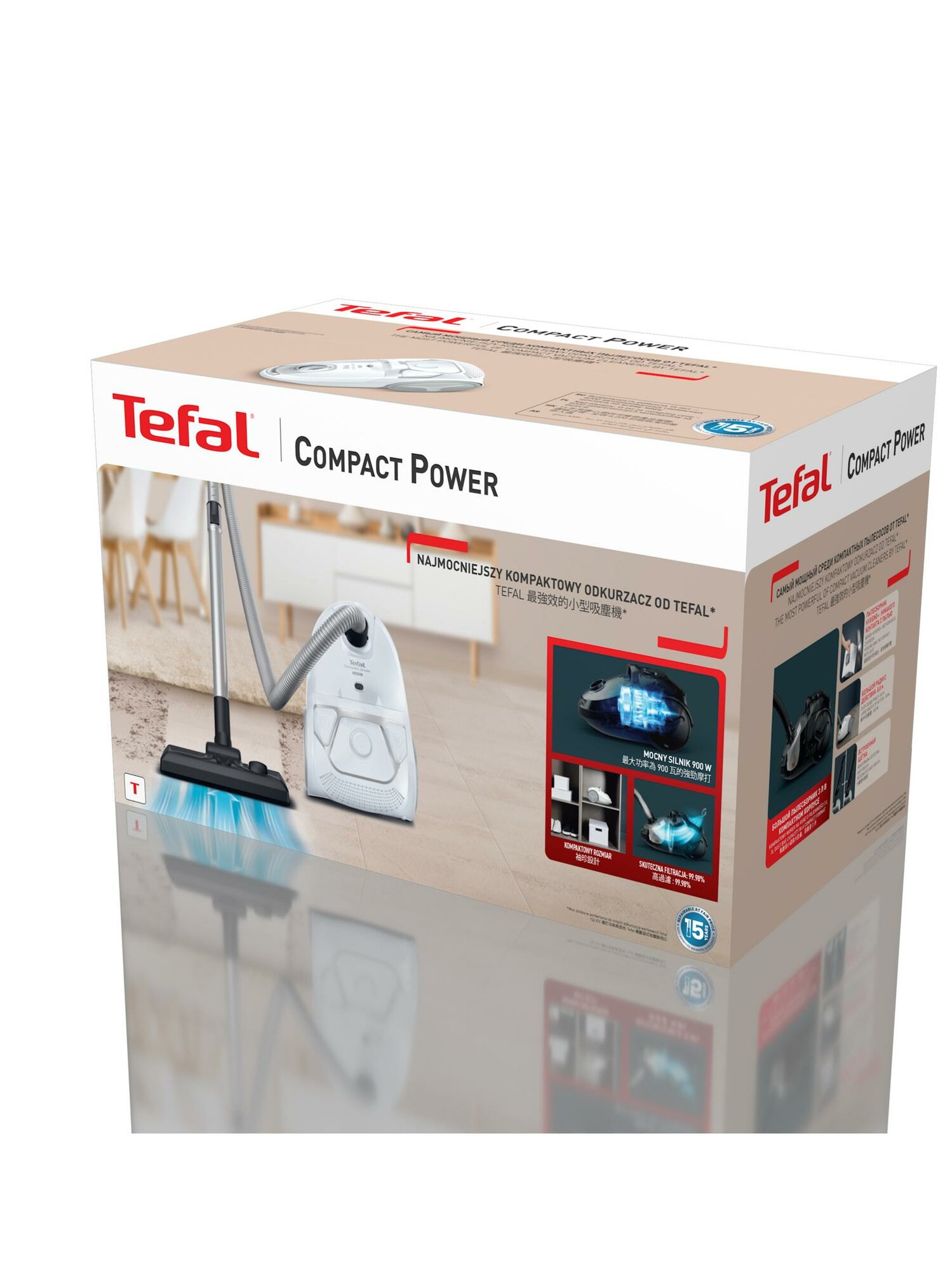 Пылесос с пылесборником Tefal Compact Power TW3927EA — фото 1