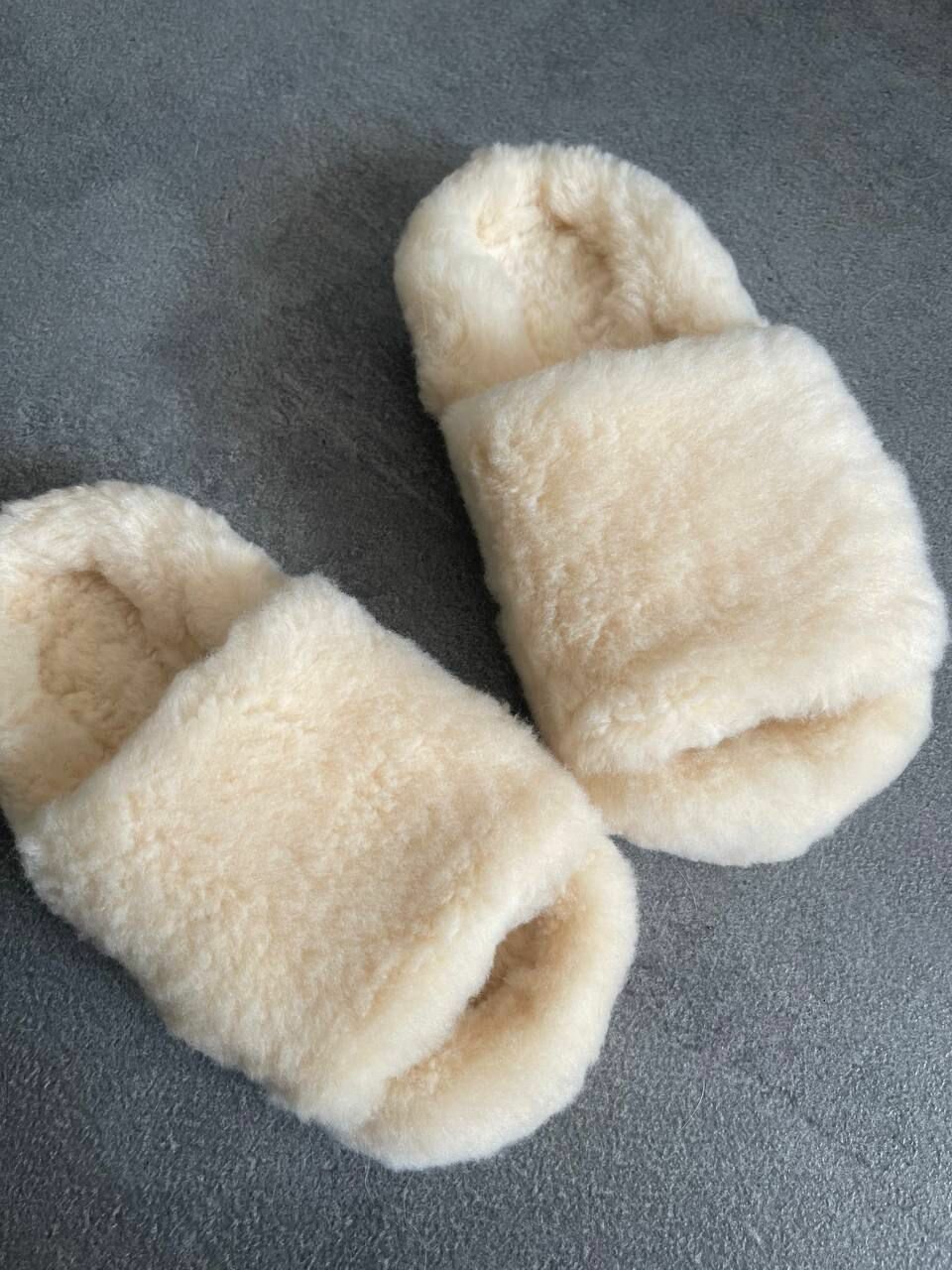 Тапочки, размер 40, молочный — фото 1