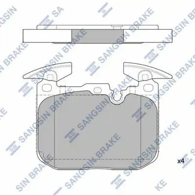 Колодки дисковые передние BMW F20/F30 1.4-3.0/2.0d 11>