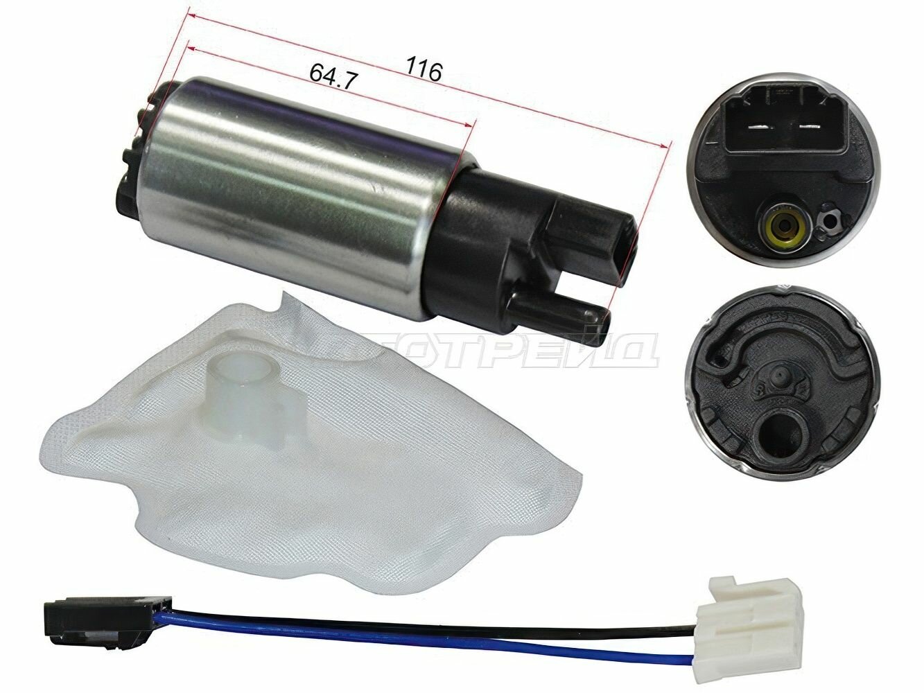 Топливный насос для Мазда 3 6 Митсубиси Лансер арт STFP13 SAT