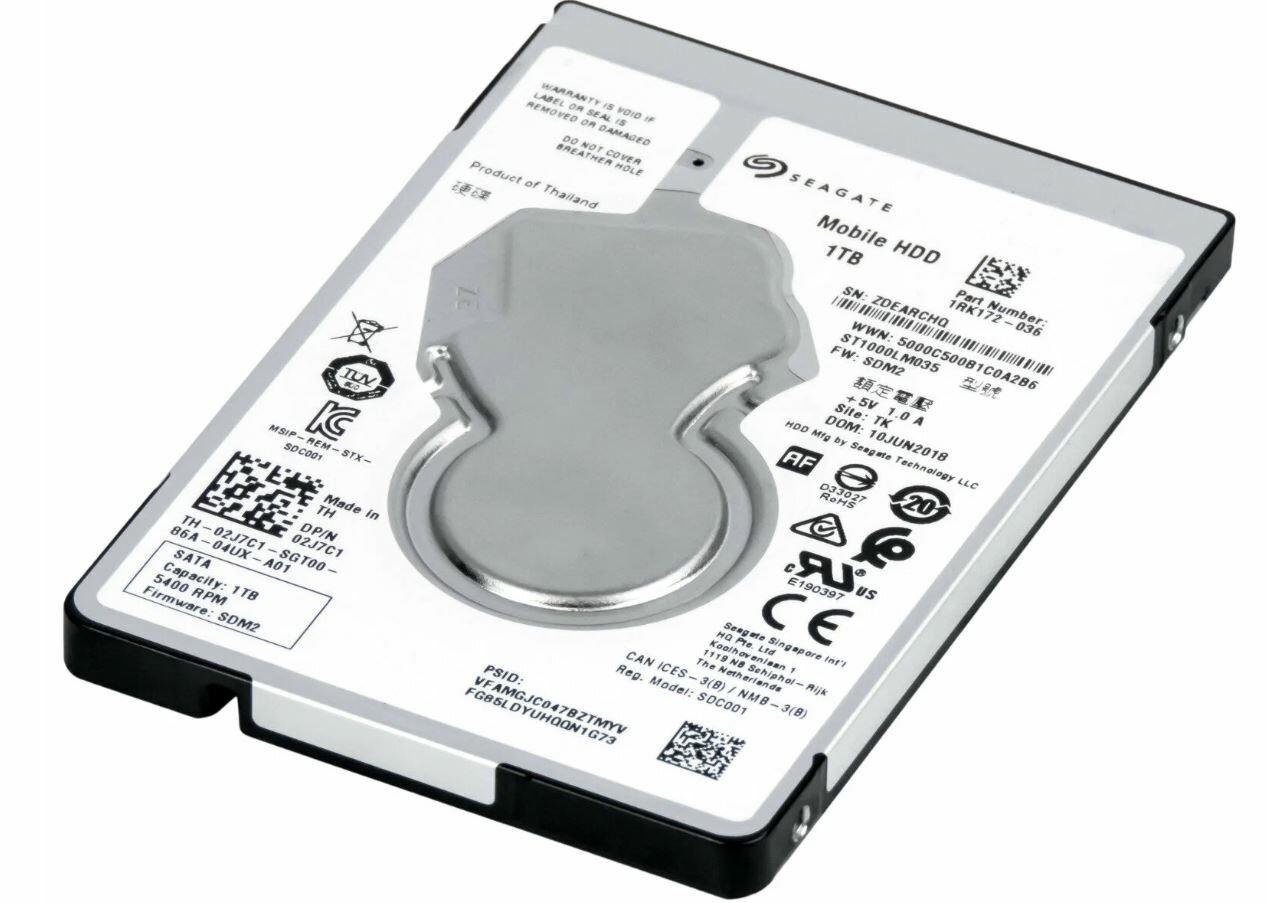 Жесткий диск Seagate 1Tb (ST1000LM035) 5400 оборотов в минуту