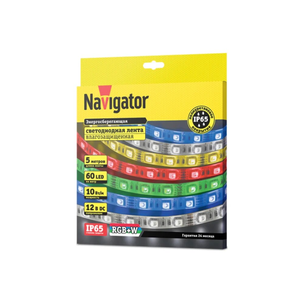 Navigator СД Лента 14 468 NLS-5050RGBW60-10-IP65-12V (14468) (уп.5 м)