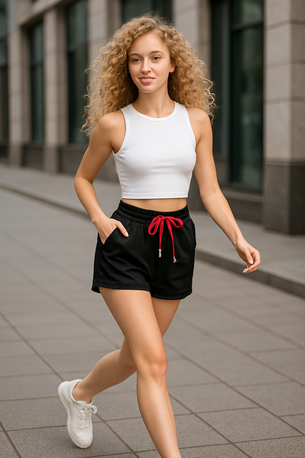 Шорты , размер 5XL, черный/красный — фото 1