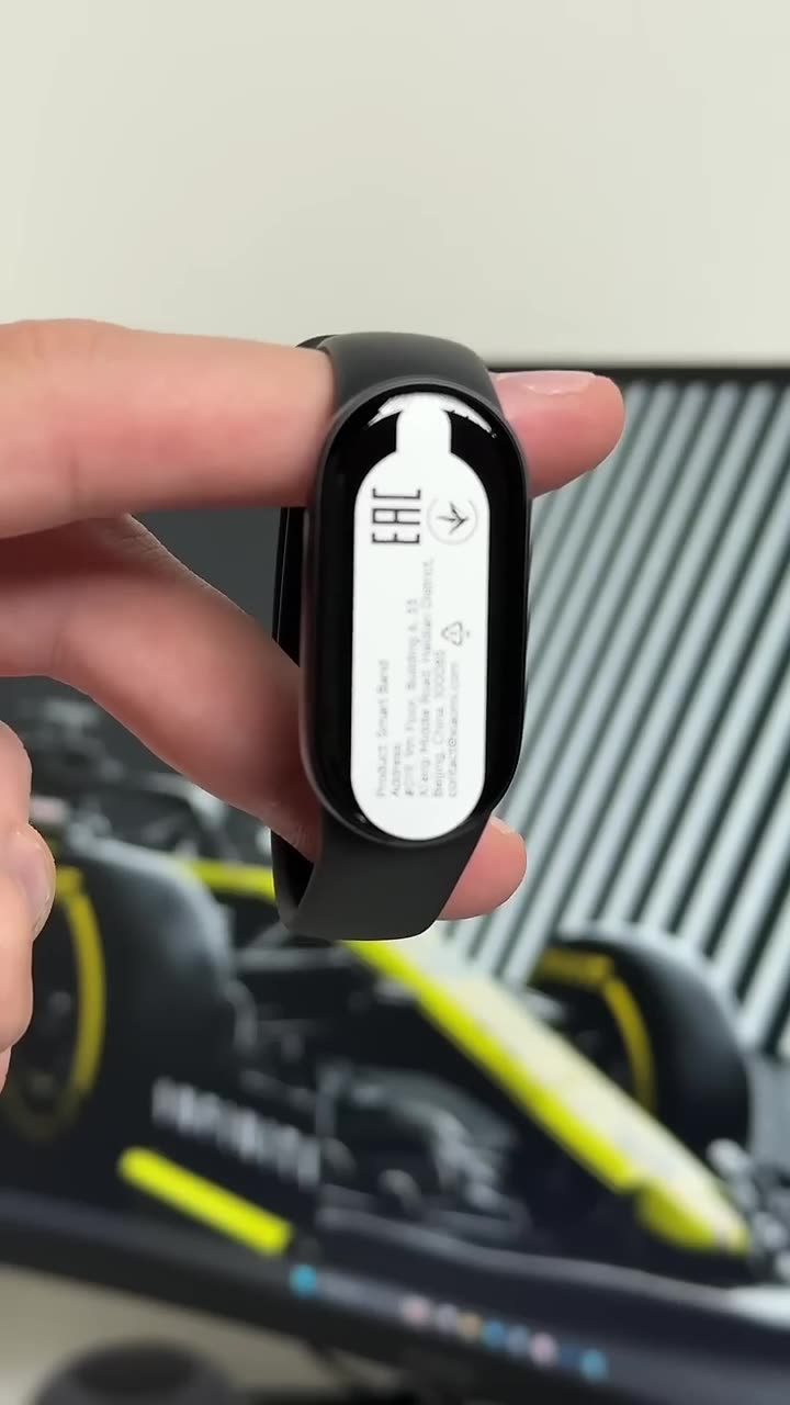 Смарт браслет Xiaomi smart band 10 global version черного цвета — фото 1