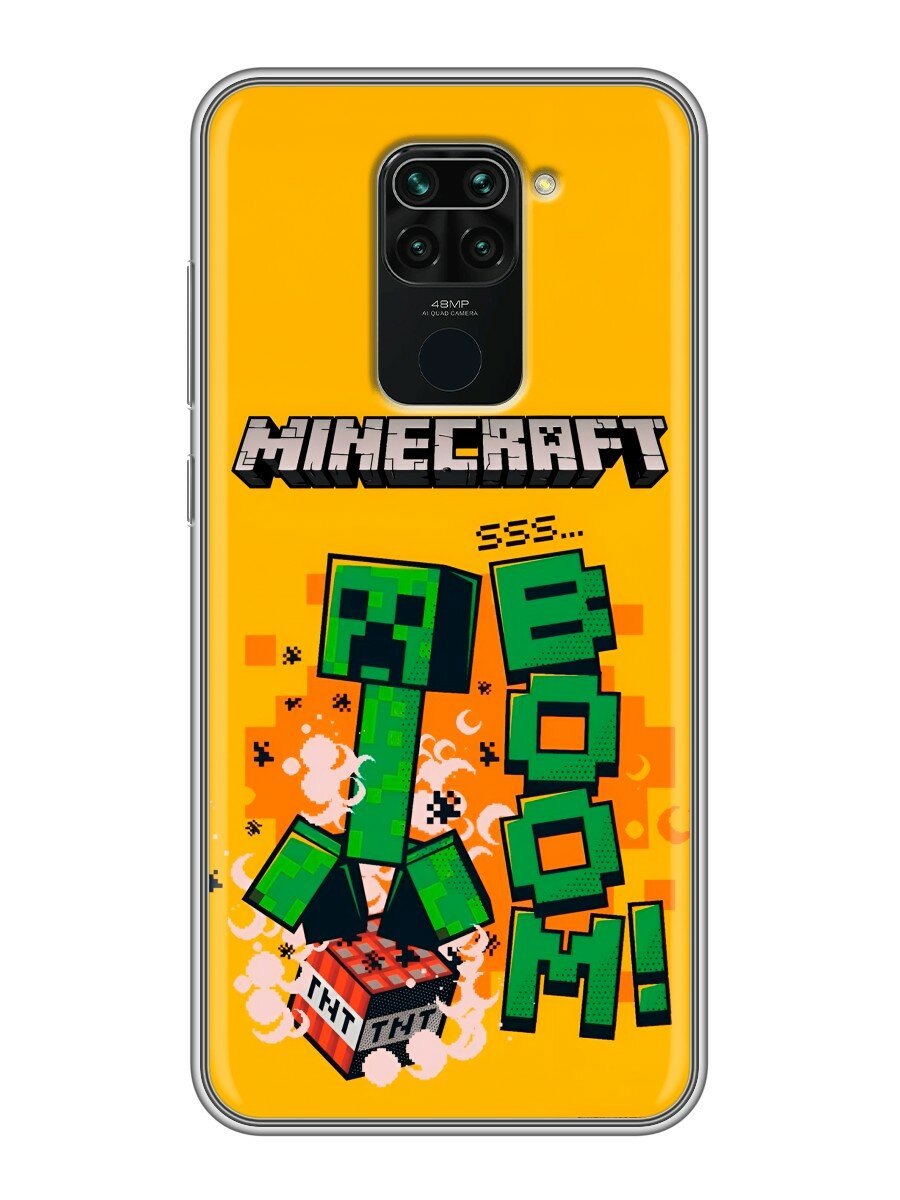 Чехол для Xiaomi RedMi Note 9 с принтом Minecraft Майнкрафт (Сяоми Редми Нот 9)