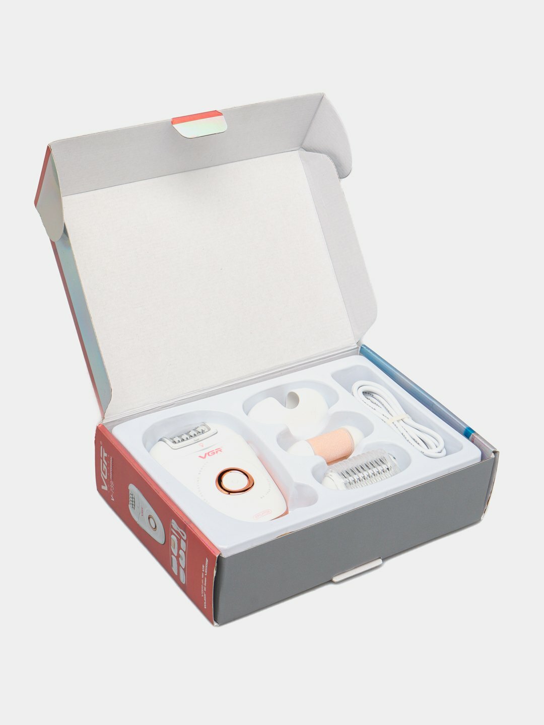 Эпилятор VGR V-739, беспроводной, электроэпилятор, для женщин — фото 1