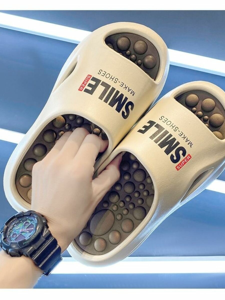 Шлёпанцы TOMMY ROY Весна-лето 2025, размер 39-40, бежевый