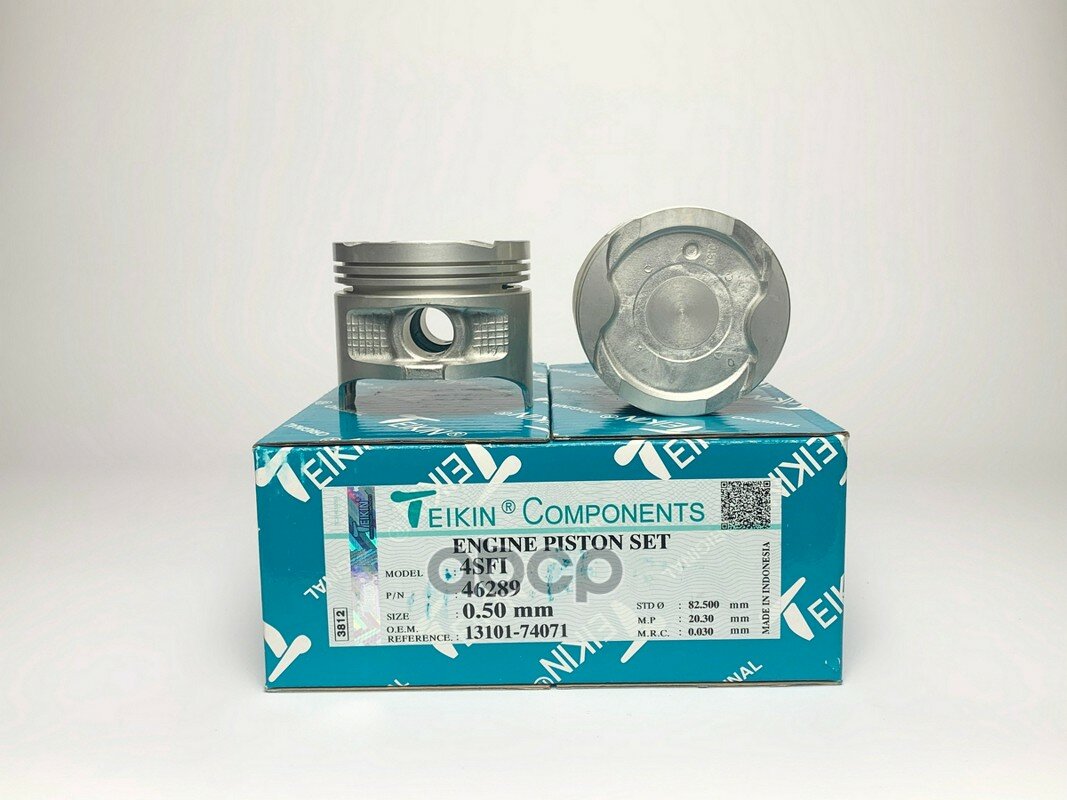Поршни (К-Т 4Шт) 0,50 4Sfi Camry, Vista Sv30 '88-'90 82,5/1,5/1,5/4 D=20 13101-74071 TEIKIN арт. 46289 0,50