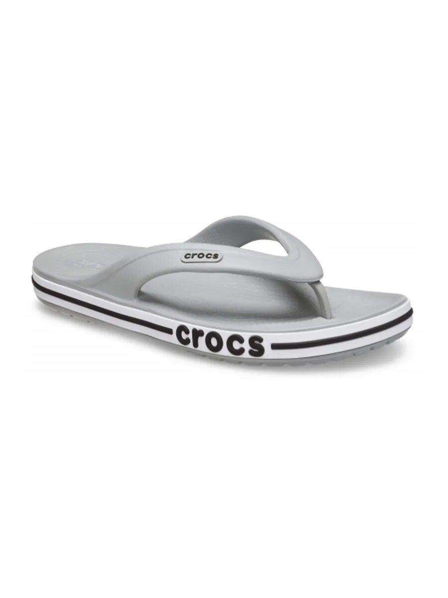 Шлёпанцы Crocs, размер M8W10 US, светло-серый