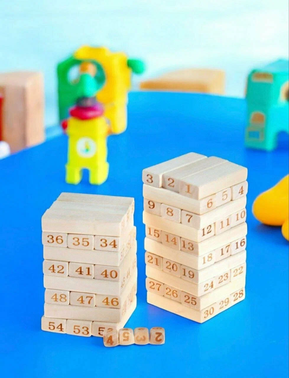 Настольная игра Jenga, для развития логики, деревянная, от 3 лет — фото 1