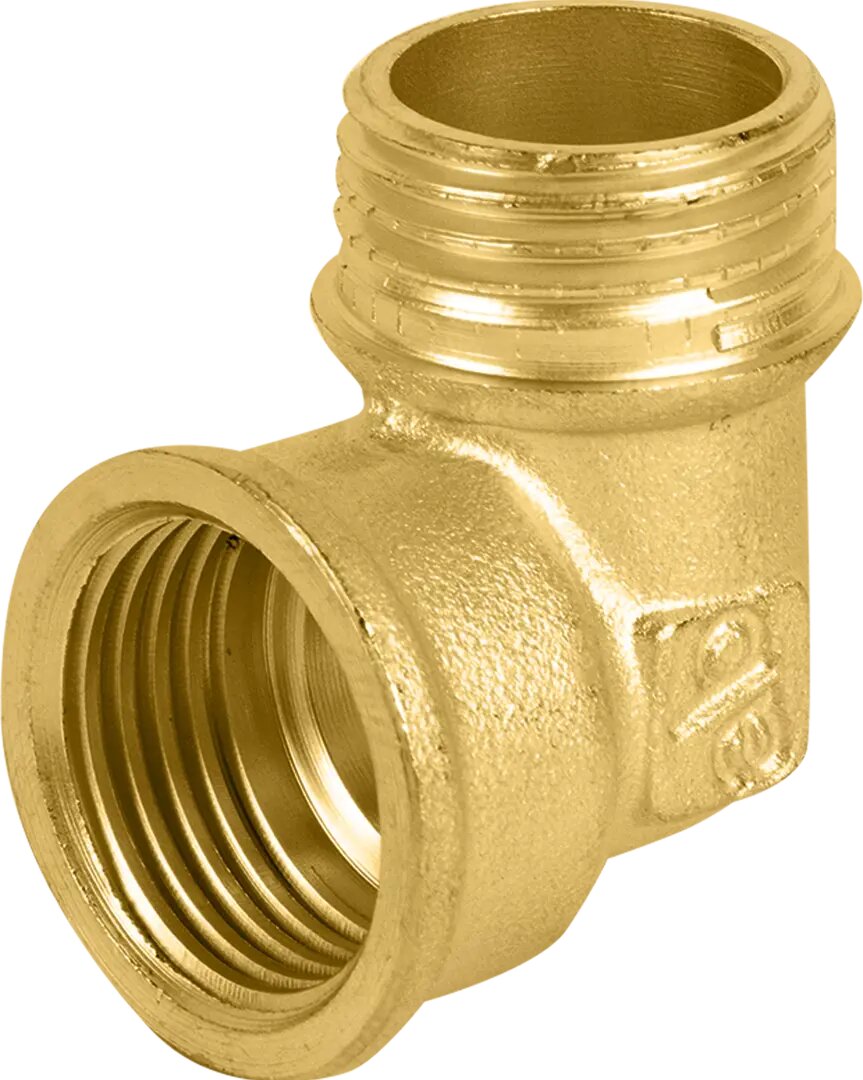 Угол 90 гр. Aquabeam 1/2x1/2 ВР-НР латунь ABR.092. Y.0004