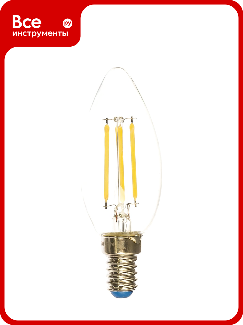 Светодиодная лампа Uniel LED-C35-6W/NW/E14/CL PLS02WH UL-00001373