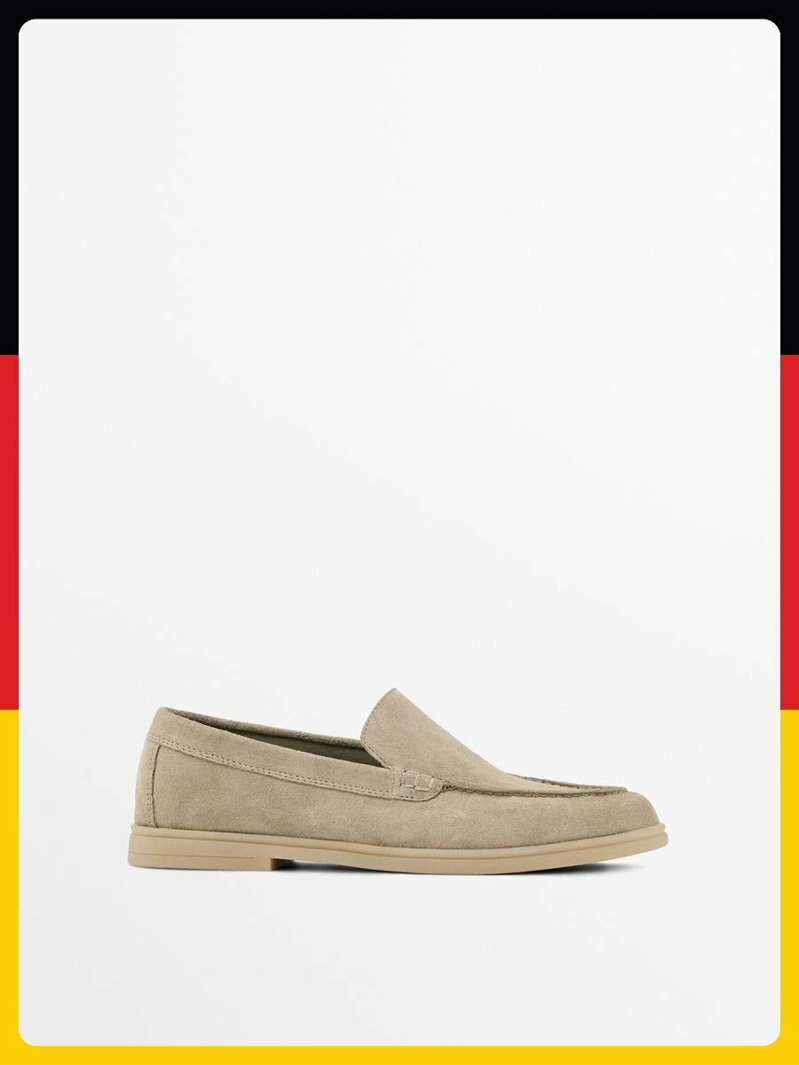 Лоферы Massimo Dutti, размер 40EU, бежевый