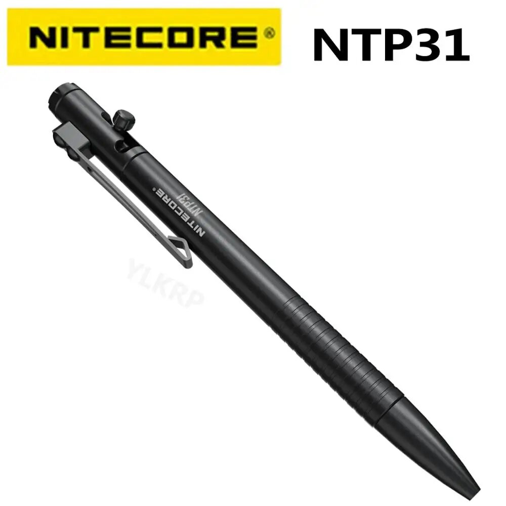 Тактическая ручка NTP31 Nitecore для самообороны, тактическая ручка для разбития стекла и ежедневного письма, алюминиевый сплав с рамкой из вольфрамовой стали