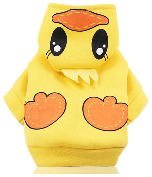 Кофта-толстовка для собаки "Animal-Цыпленок" с капюшоном размер L (45*35см) Ultramarine