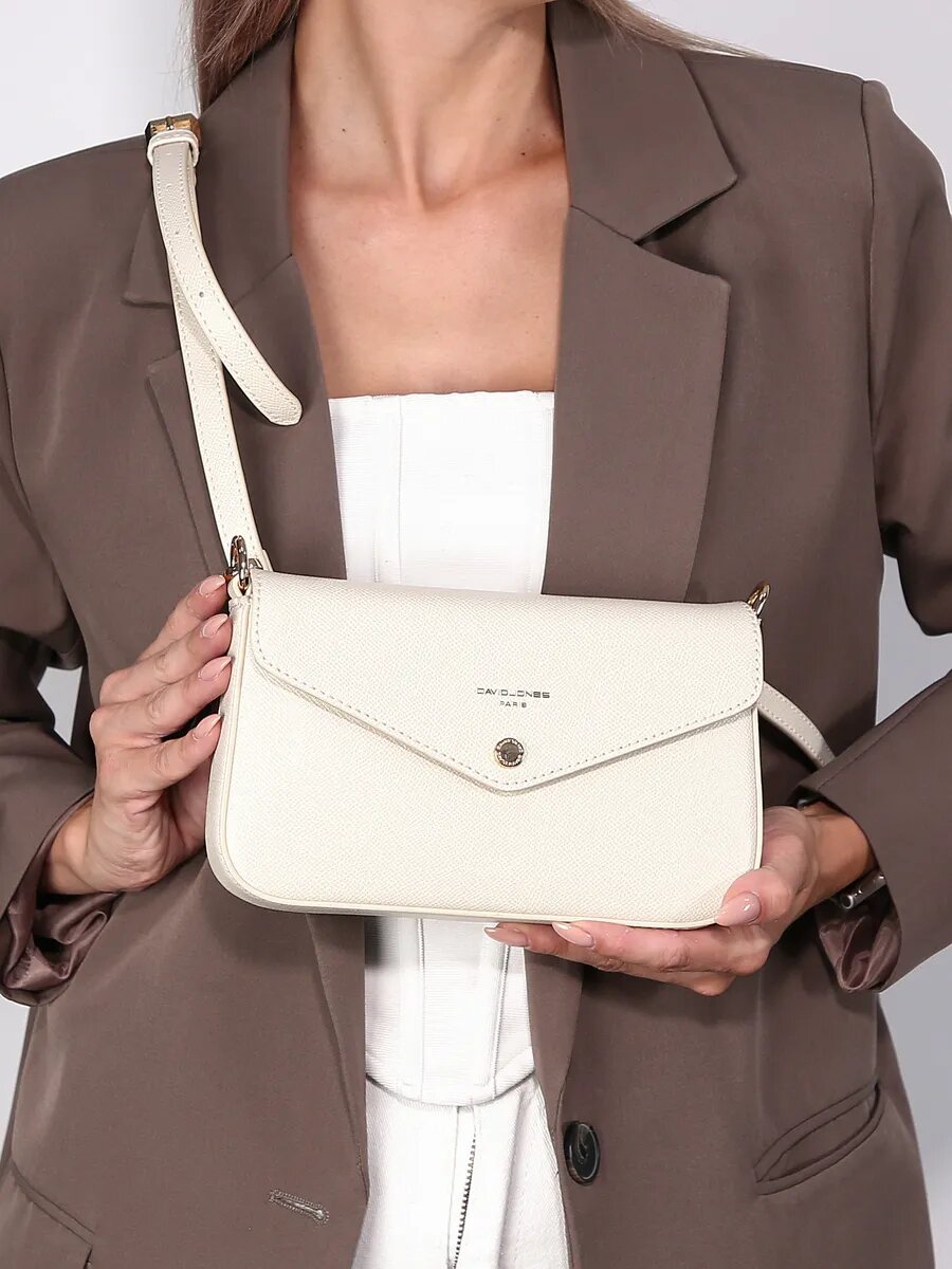 Сумка кросс-боди DAVID JONES, молочный — фото 1