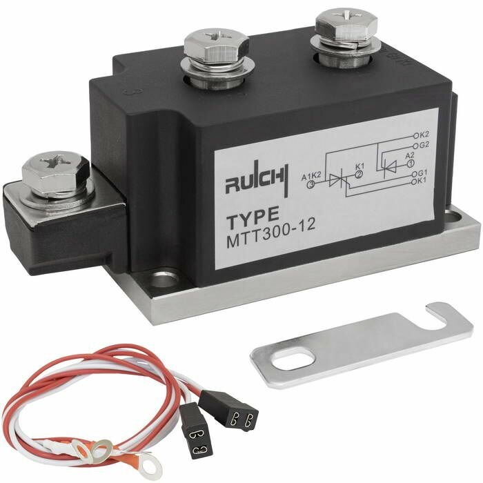 МТТ300-12 300 А тиристорный модуль силовой полупроводниковый RUICHI корпус С-12