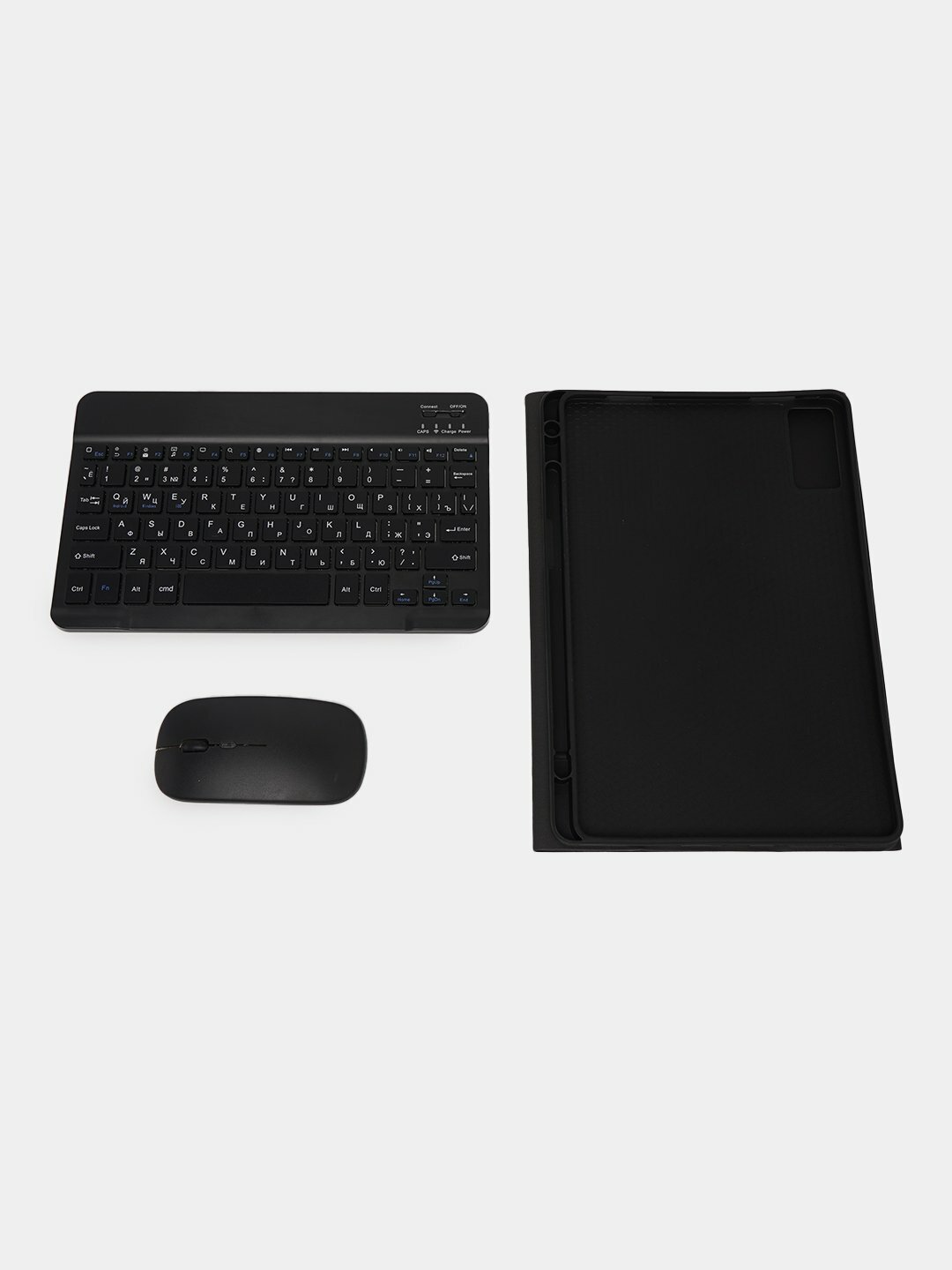 Беспроводная Bluetooth клавиатура + чехол + мышь для планшета (RU+EN) – для Xiaomi Pad 7/7 Pro/8/8 Pro 11.2" — фото 1